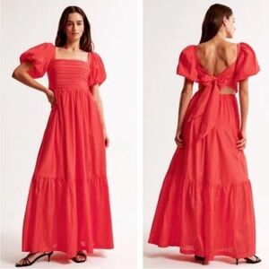 NWT Abercrombie & Fitch Emerson Bow Back Dress